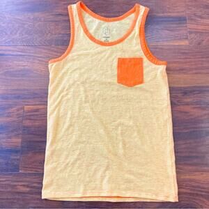 Original Use women's yellow and orange striped tank shirt top size XS B13